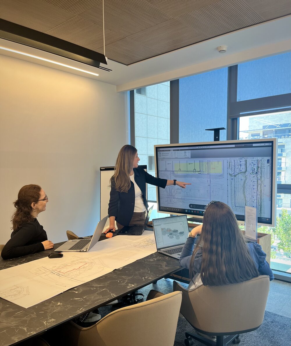 צוות המשרד בפגישת עבודה